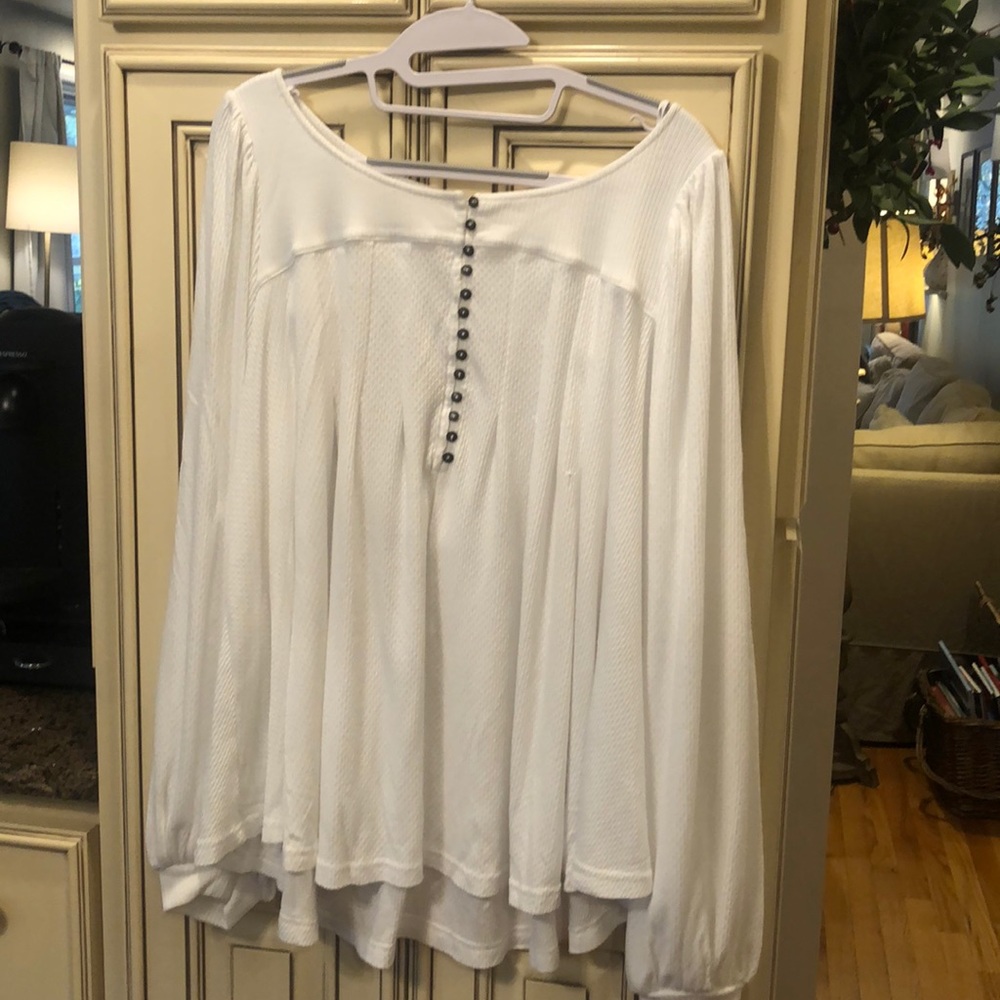 free people XL white tunic